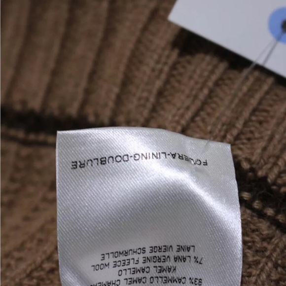 Authentic Gucci Womens  Puffy Short Sleeves Turtleneck Sweater Brown Size Small! - Picture 8 of 11